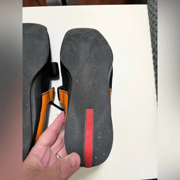 Vintage Prada suede and nylon sneakers. Hook and strap over laces sz 37 US 6.5-7 - Picture 6 of 12